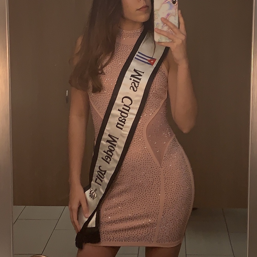 Diamond pink dress